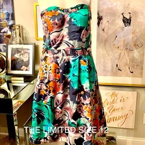 Beautiful floral strapless dress from The Limited